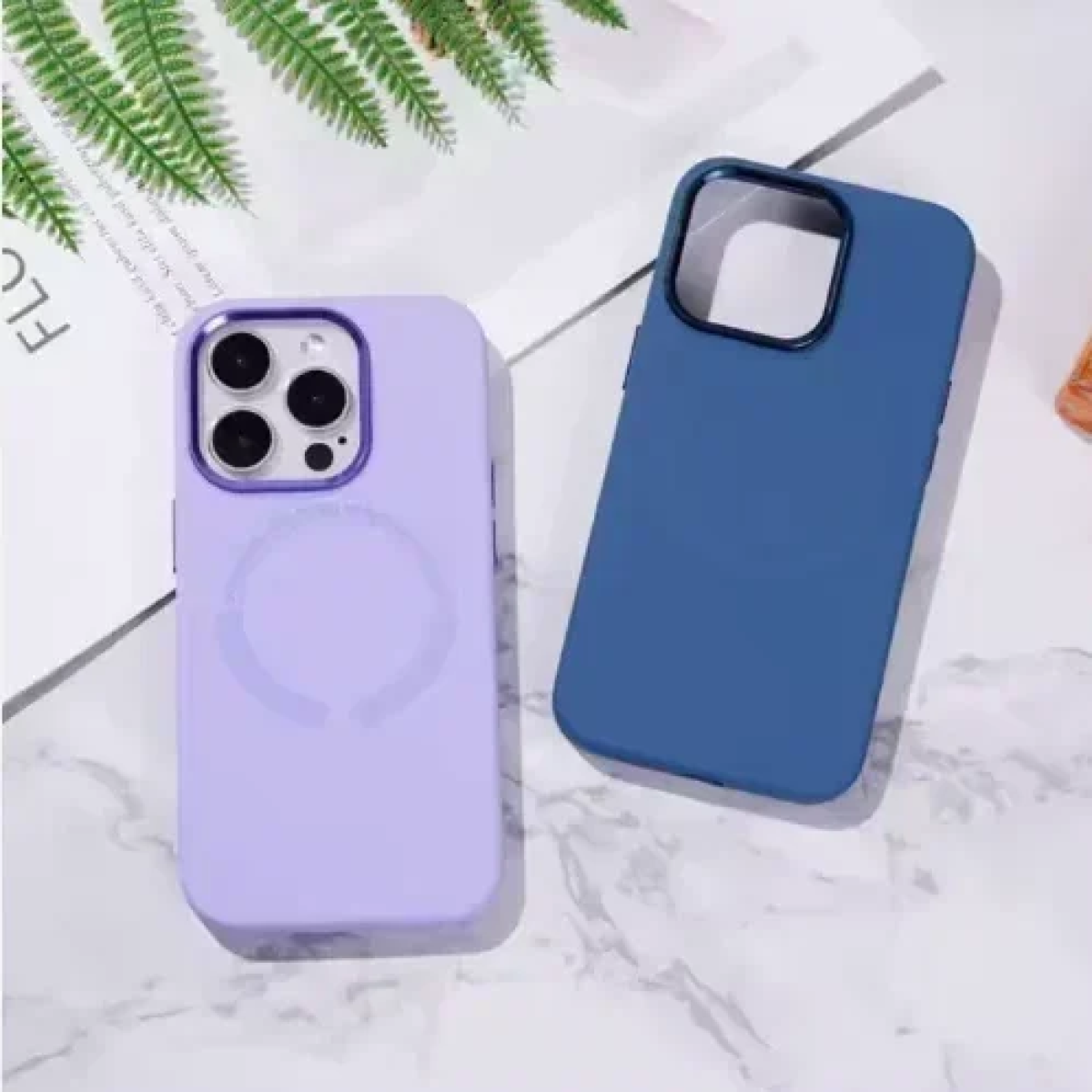 Θήκη TPU iPhone 16 Pro Max MagSafe Με Πλαίσιο Κάμερας IP16- Σκούρο Μπλε