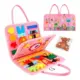 Τσάντα Montessori Busy Board Πίνακας δραστηριοτήτων - Ροζ