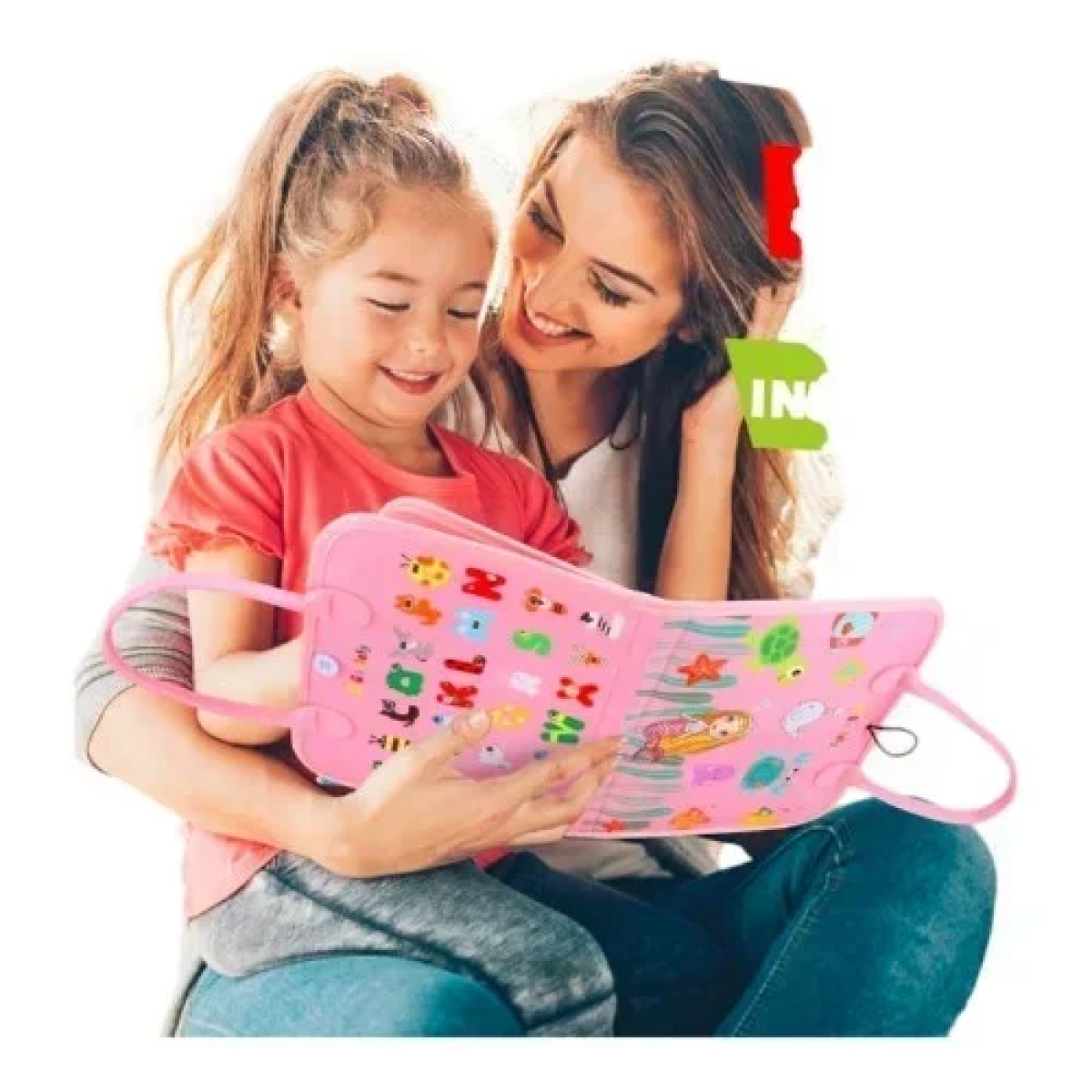 Τσάντα Montessori Busy Board Πίνακας δραστηριοτήτων - Ροζ