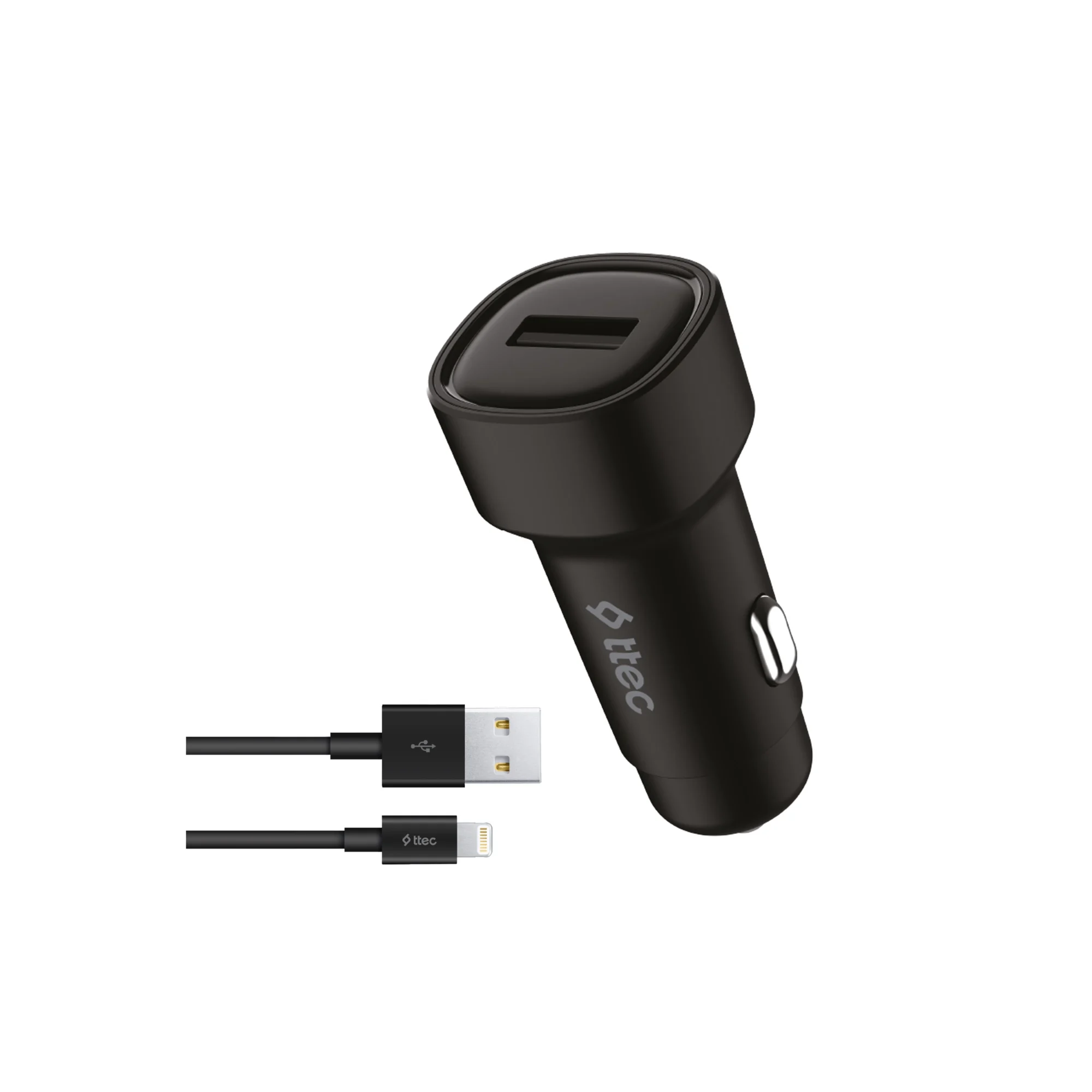 SmartCharger™ Φορτιστής Αυτοκινήτου 2.4A/12W USB-A με Καλώδιο Lightning