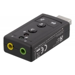 2x3.5mm με Πλήκτρα Έντασης/Σίγασης/Μικροφώνου Μαύρη UAC-03