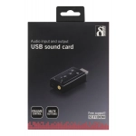 Deltaco Εξωτερική USB Κάρτα Ήχου 7.1, 2x3.5mm με Πλήκτρα Έντασης/Σίγασης/Μικροφώνου Μαύρη UAC-03 - Image 3