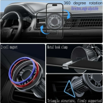 Universal Μαγνητική Βάση Κινητού Για Το Αυτοκίνητο Air Vent RM-C12 Μαύρη