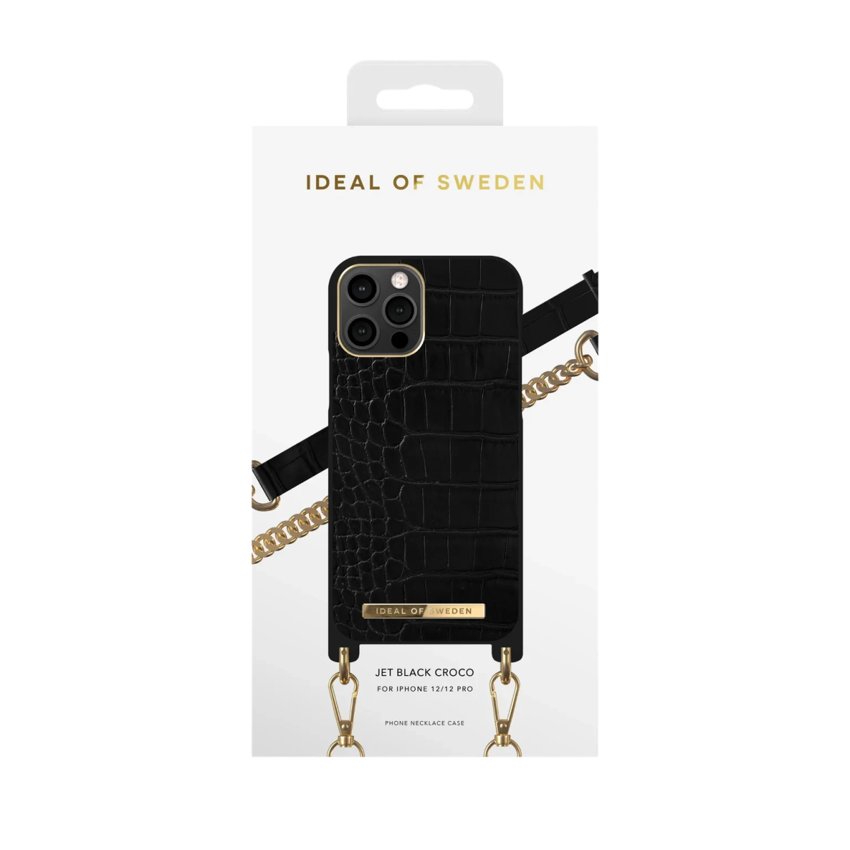IDEAL OF SWEDEN θήκη λαιμού iPhone 12/12 Pro Jet Black Croco IDNCSS20-I2061-207 - Image 2