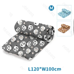 Κουβέρτα Κατοικιδίων με σχέδιο Panda L120*W100cm Medium Γκρί