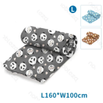 Κουβέρτα Κατοικιδίων με σχέδιο Panda L160*W100cm Large Γκρί