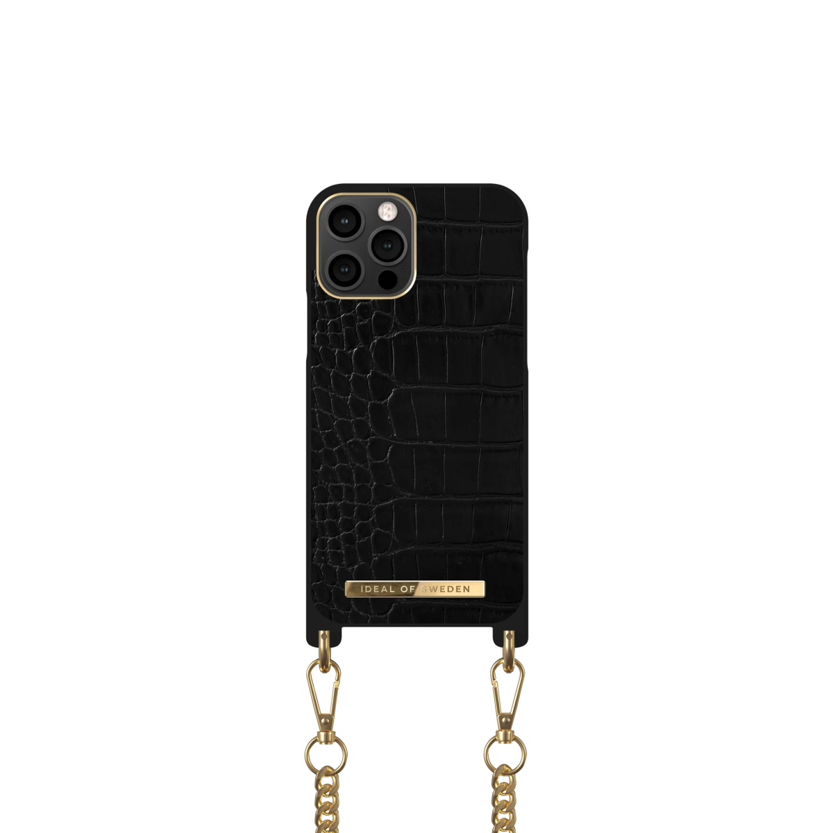 IDEAL OF SWEDEN θήκη λαιμού iPhone 12/12 Pro Jet Black Croco IDNCSS20-I2061-207 - Image 3