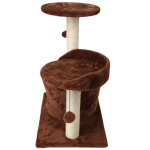 Γατόδεντρο με Ονυχοδρόμιο 2 επιπέδων L49*W35*H60cm Καφέ