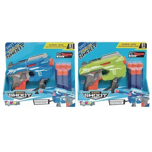 Όπλο με Μαλακές Σφαίρες Elastic Shoot 26x23x6cm ToyMarkt 88799