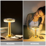 Aerbes AB-TD22 Επαναφορτιζόμενο LED Επιτραπέζιο Φωτιστικό Αφής με 3 λειτουργίες - Χρυσό
