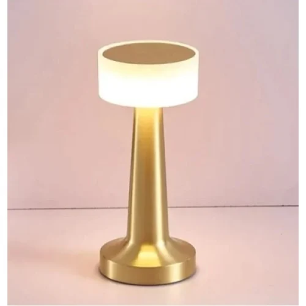 Aerbes AB-TD24 Επαναφορτιζόμενο LED Επιτραπέζιο Φωτιστικό Αφής με 3 λειτουργίες - Χρυσό