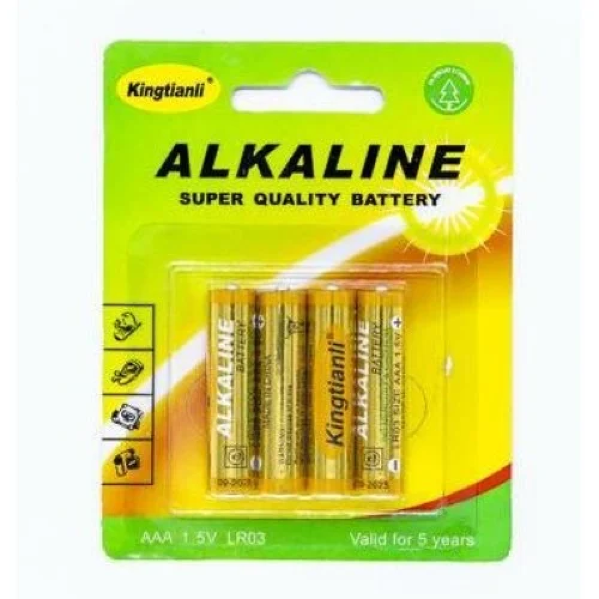 Αλκαλικές Μπαταρίες Kingtianli AAA 1.5V LR03 4τμχ