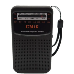 Αναλογικό Ραδιόφωνο Επαναφορτιζόμενο (BT, FM, MP3 USB/micro SD, Li-ion 14500) CMiK MK-309