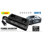 Andowl Μετατροπέας Φορτιστής αυτοκινήτου 300W Q-NB1600 Power Inverter