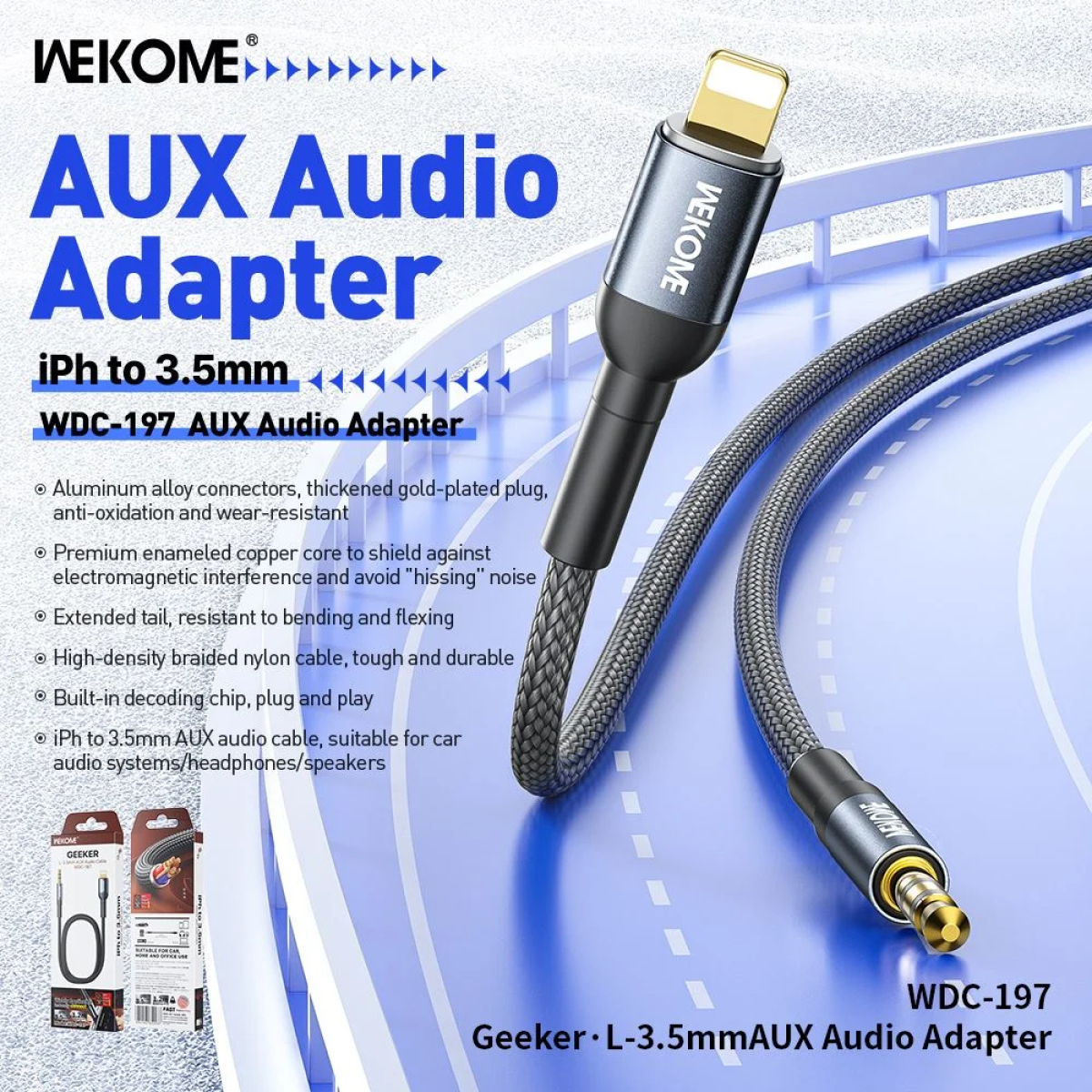 Αντάπτορας Ήχου Lightning σε 3.5mm WDC-197