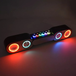 Ασύρματη Μπάρα Ήχου Bluetooth RGB LED 5W*2 USB FM Handsfree New Rixing NR-666