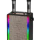 Ασύρματο Φορητό Ηχείο Bluetooth Karaoke με 2 Μικρόφωνα M2003 Μαύρο