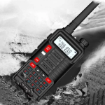 Ασύρματος φορητός πομποδέκτης VHF – UHF 10W Baofeng BF-UV10R μαύρο/μπλε - Image 2