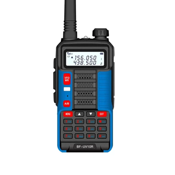 Ασύρματος φορητός πομποδέκτης VHF – UHF 10W Baofeng BF-UV10R μαύρο/μπλε