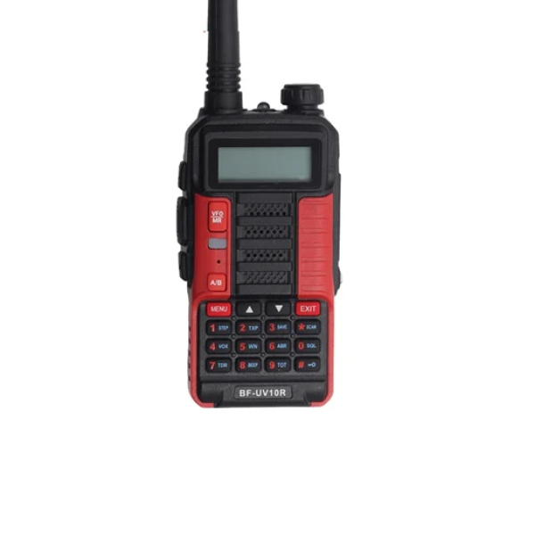 Ασύρματος φορητός πομποδέκτης VHF – UHF 10W Baofeng BF-UV10R μαύρο/κόκκινο