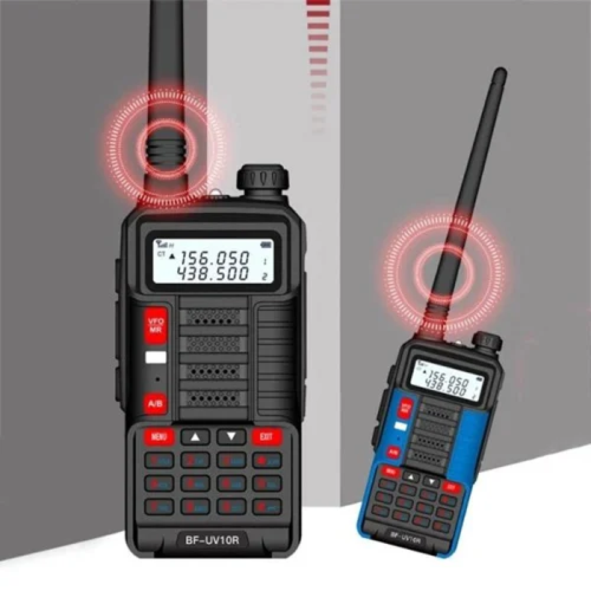Ασύρματος φορητός πομποδέκτης VHF – UHF 10W Baofeng BF-UV10R μαύρο/λευκό - Image 4