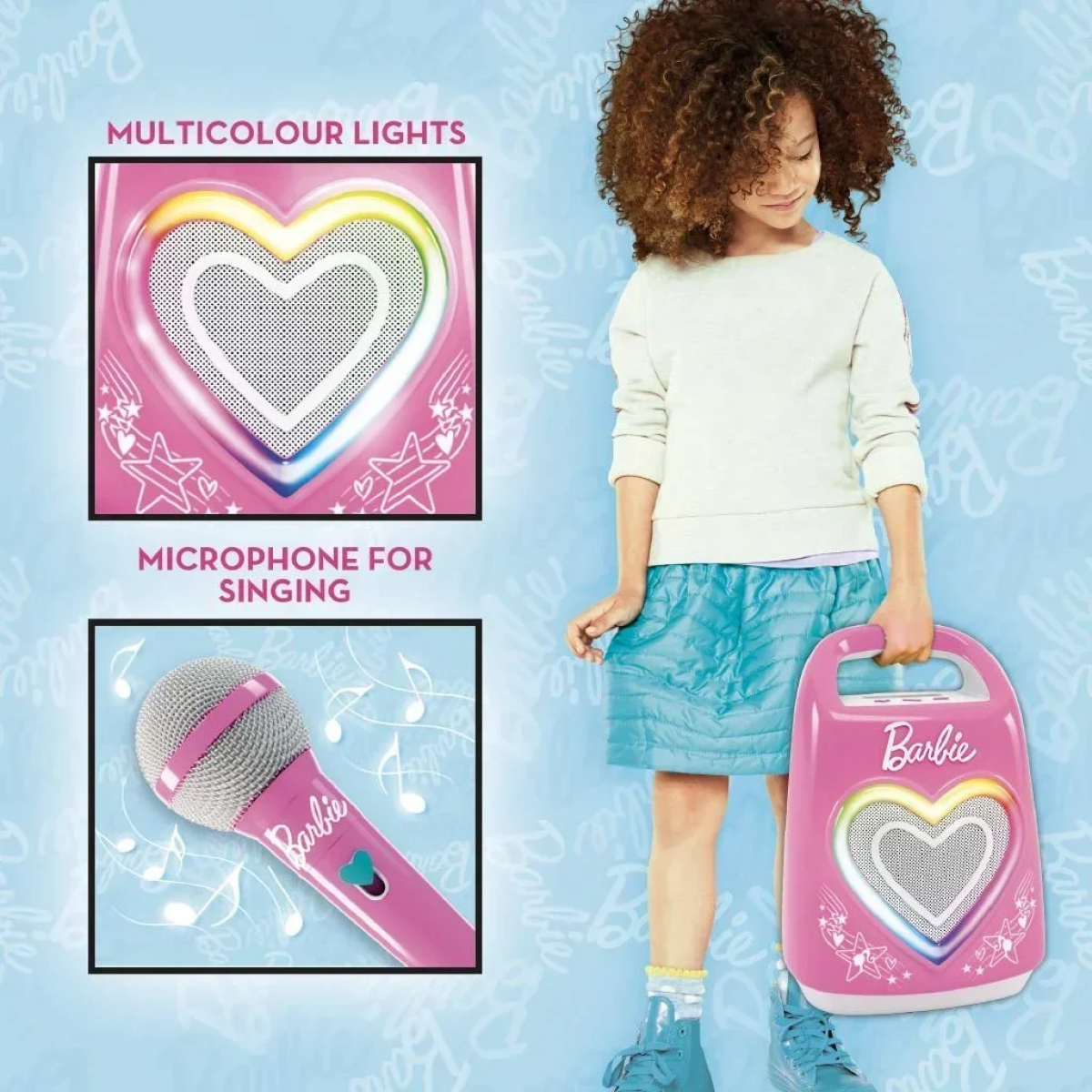Λαμπάδα Barbie Party - Partymaker με ηχείο και μικρόφωνο - Image 2