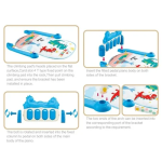 Χαλάκι δραστηριοτήτων μωρού 92x44.5x61.5cm πολύχρωμο 696-R30 - Image 3