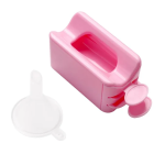Δοχείο ανακύκλωσης σκόνης νυχιών με χωνί - ροζ