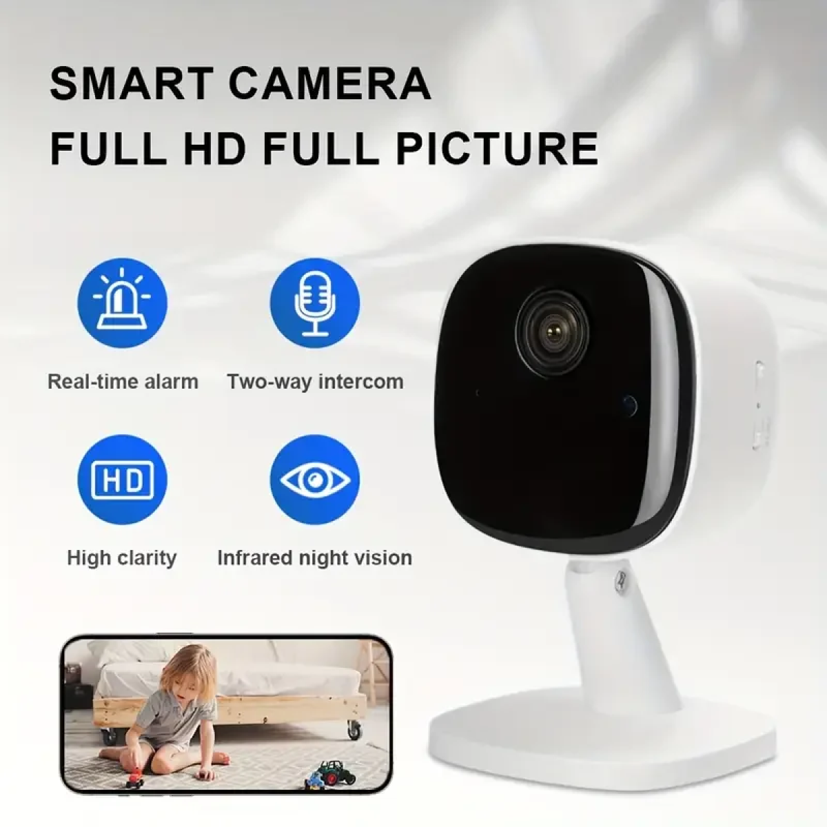 Έγχρωμη Ασύρματη IP Smart Κάμερα Wifi 1080p
