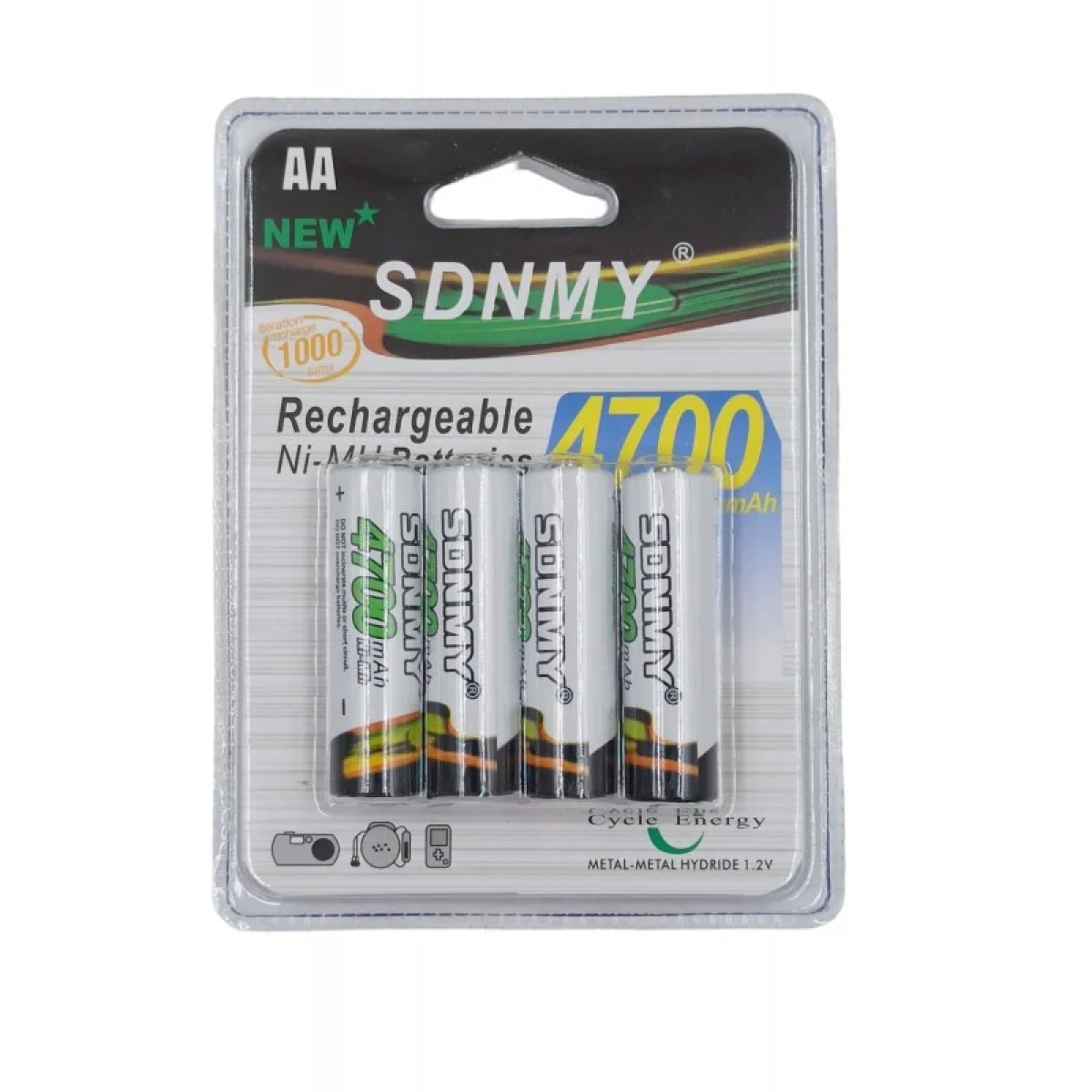 Επαναφορτιζόμενες Μπαταρίες AA Ni-MH 4700mAh 1.2V 4τμχ SDNMY