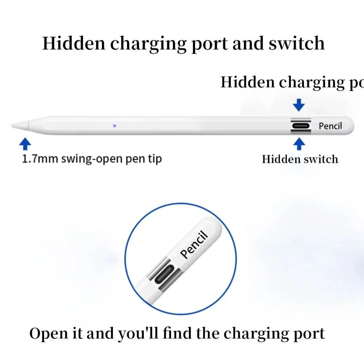 Επαναφορτιζόμενη Γραφίδα Αφής Gen3 Active Stylus Pen