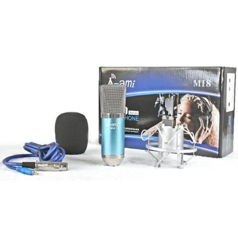 Επαγγελματικό μικρόφωνο στούντιο – Professional Condenser Studio Microphone MI8 Μπλε