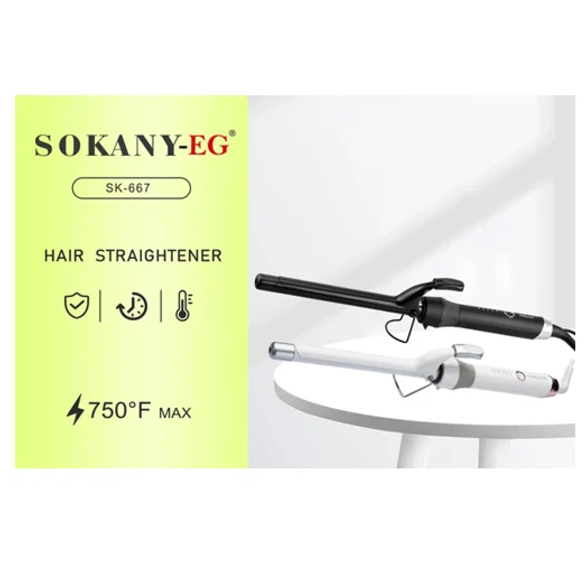 Επαγγελματικό ψαλίδι μαλλιών για μπούκλες Sokany SK-667 λευκό - Image 3