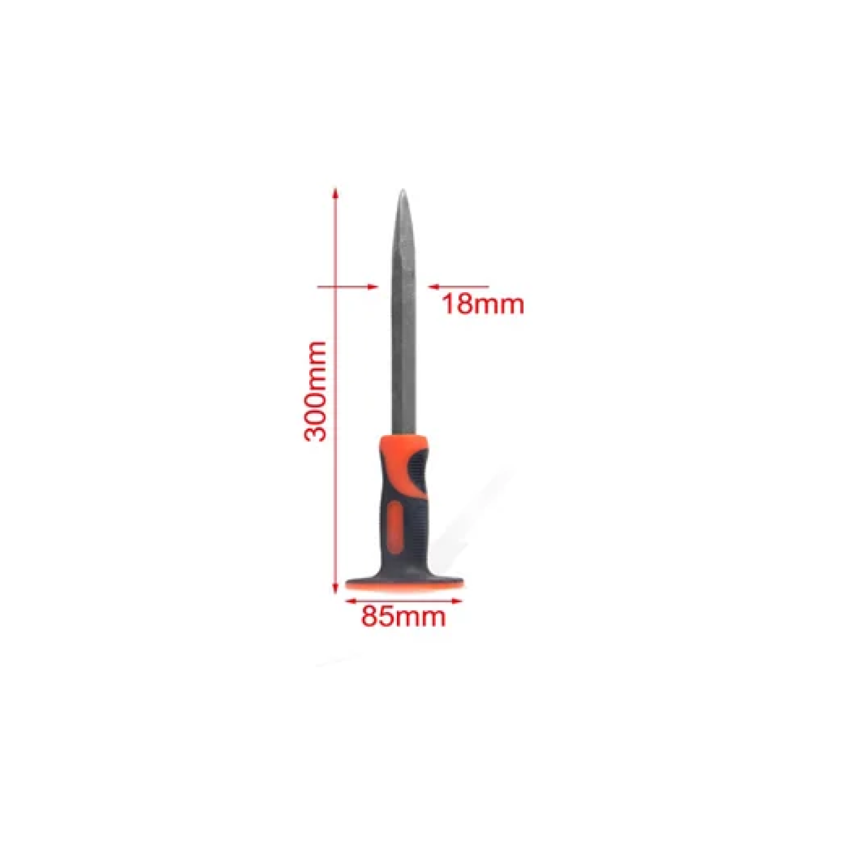 Επαγγελματικό σκαρπέλο 300x18mm 12'' πορτοκαλί 9367689 - Image 2