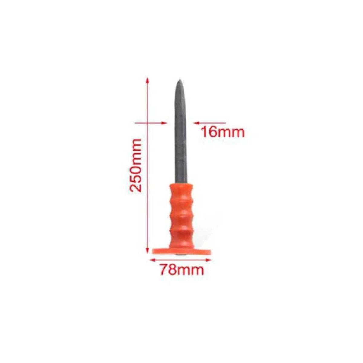 Επαγγελματικό βελόνι 250x16mm 10'' πορτοκαλί 9367687 - Image 2