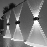 Επιτοίχιο Ηλιακό Φωτιστικό LED 12 SMD με Φωτοκύτταρο