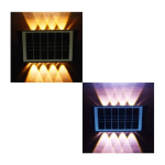 Επιτοίχιο Ηλιακό Φωτιστικό LED 8 SMD με Φωτοκύτταρο