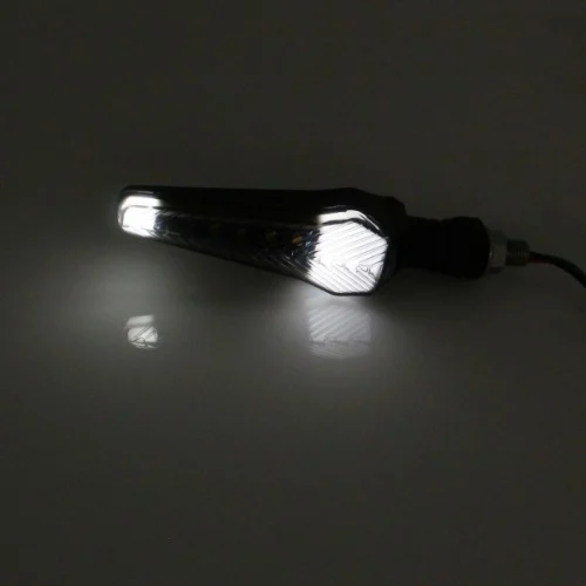 Φλας Μοτοσυκλέτας Universal 10 smd LED πορτοκαλί και λευκό Σετ 2 τμχ