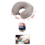 Φουσκωτό Μαξιλάρι Αυχένα Ταξιδίου Memory Foam 2802720 Μπλε