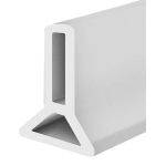 Φράγμα ντους σιλικόνης 5x3cm - λευκό - Image 2