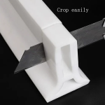 Φράγμα ντους σιλικόνης 5x3cm - λευκό - Image 4