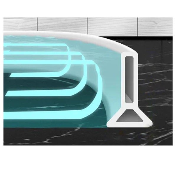 Φράγμα ντους σιλικόνης 5x3cm - λευκό