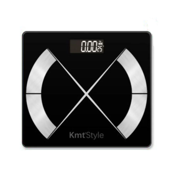 Γυάλινη Ψηφιακή Ζυγαριά Bluetooth Μπάνιου έως 180kg Μαύρη 2406880