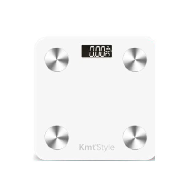 Γυάλινη Ψηφιακή Ζυγαριά Bluetooth Μπάνιου έως 180kg Λευκή 2406879
