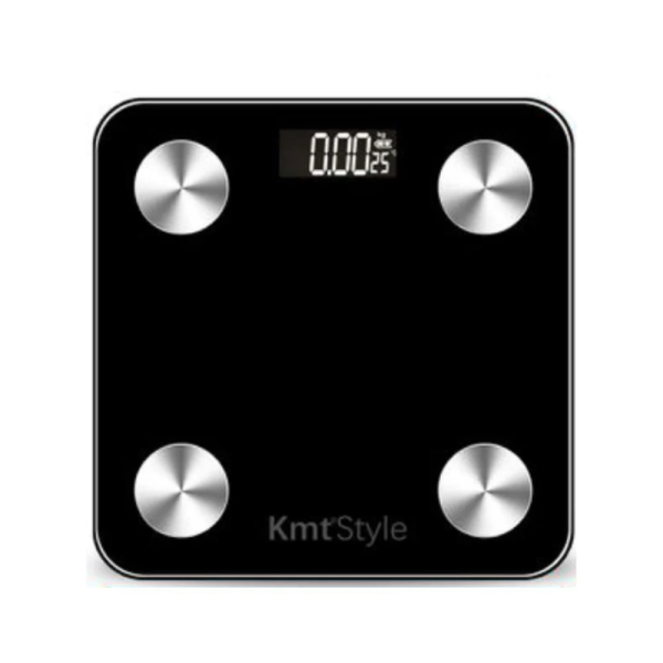 Γυάλινη Ψηφιακή Ζυγαριά Bluetooth Μπάνιου έως 180kg Μαύρη 2406878