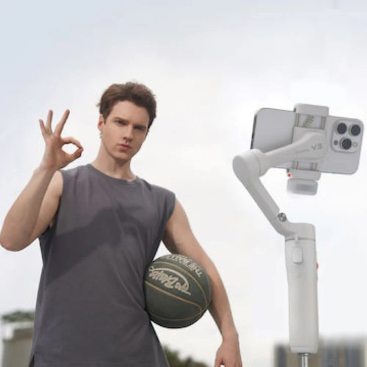 Hohem Isteady V3 Gimbal Κινητού με Σταθεροποιητή 3 Αξόνων και 13 ώρες λειτουργίας Λευκό