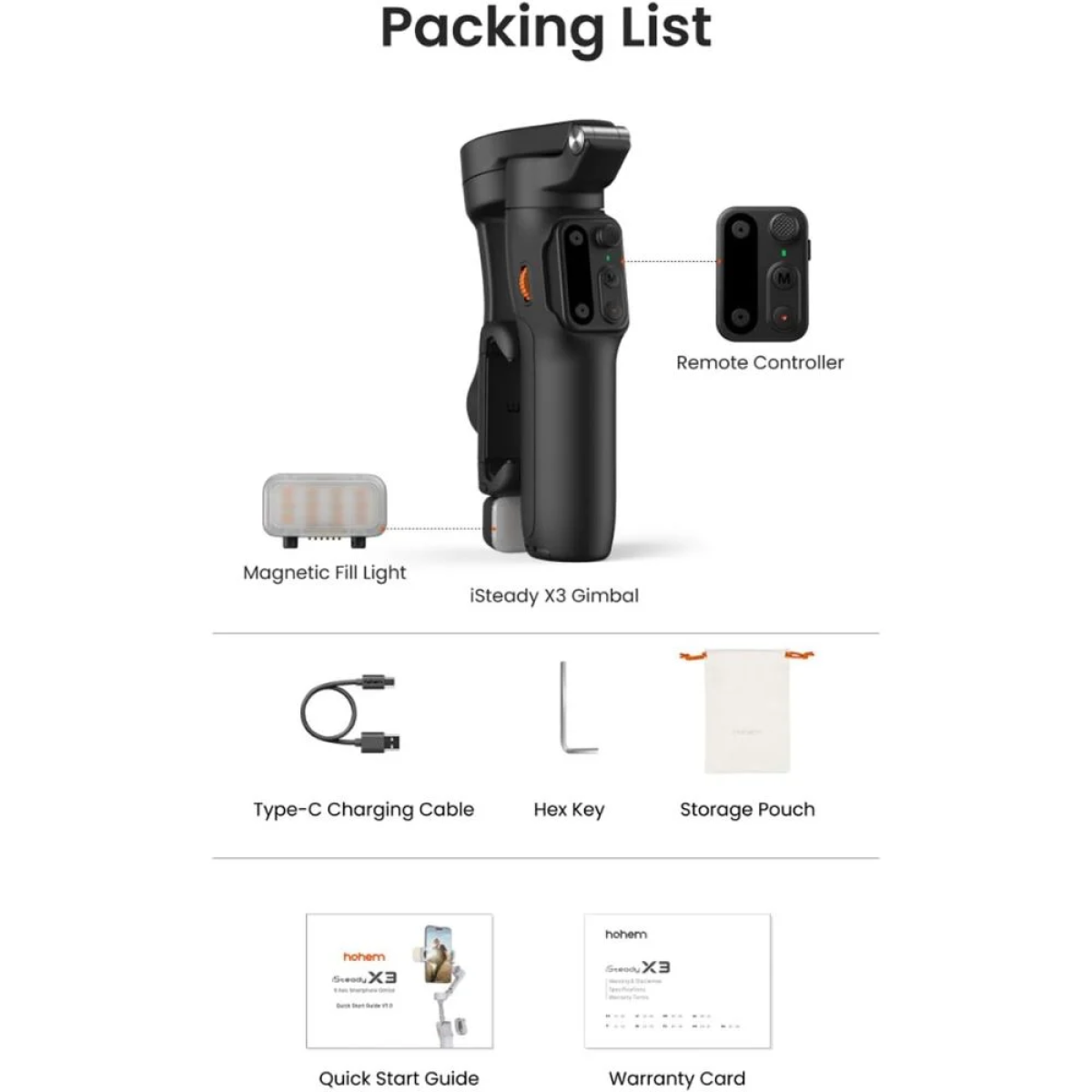 Hohem X3 Se Gimbal Κινητού Μαύρο