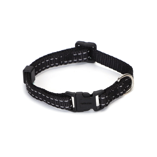 Ανακλαστικό Περιλαίμιο για Σκύλους W2.0*L35-50cm Large Μαύρο