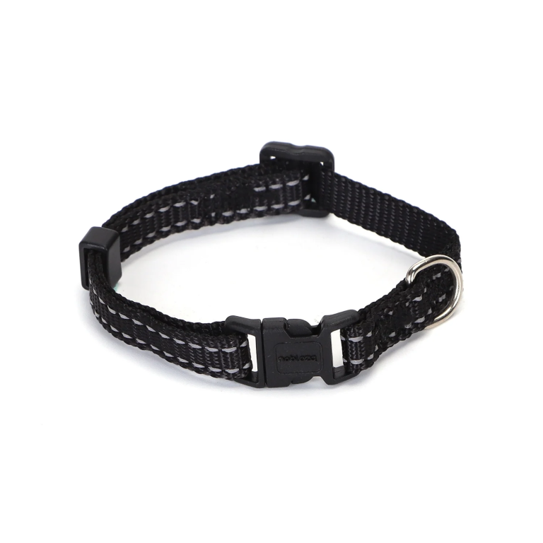 Ανακλαστικό Περιλαίμιο για Σκύλους W2.0*L35-50cm Large Μαύρο
