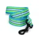 Ανακλαστικός Οδηγός για Σκύλους με Σχέδιο Stripes W2,5*L120cm Large Πράσινο